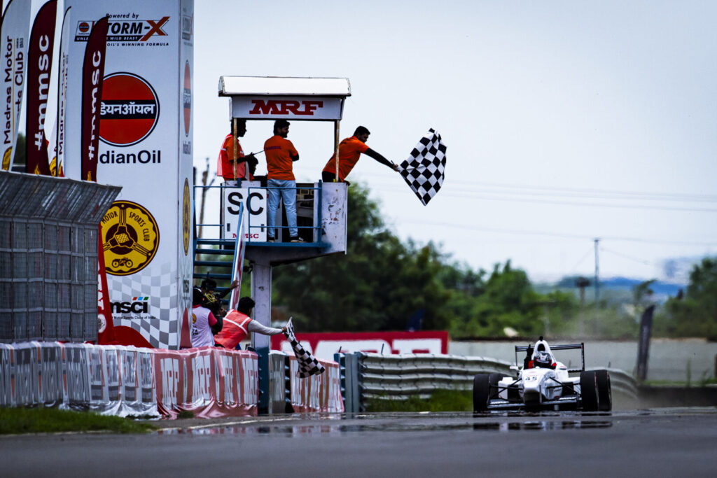 Abhay Mohan completed a clean sweep of wins in F1600 category