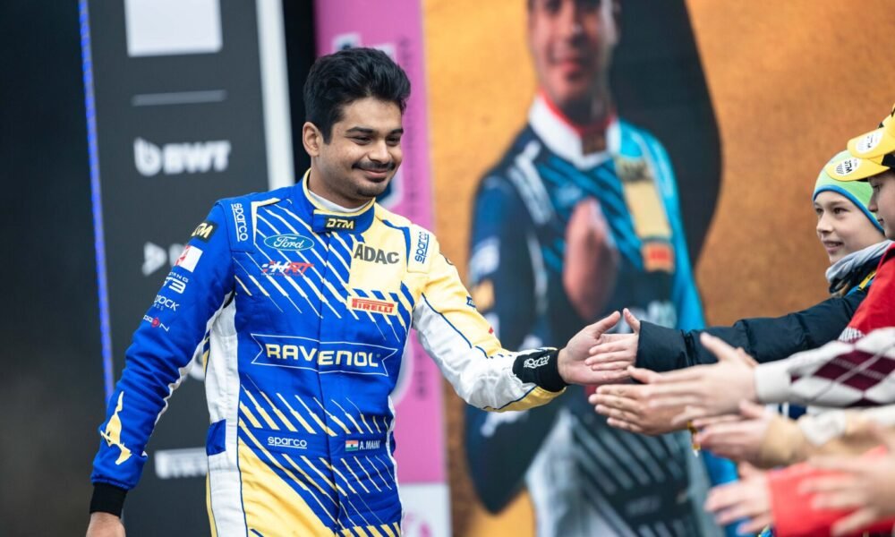 Arjun Maini meets his fans during DTM Pre Season Test at the Red Bull Ring.
