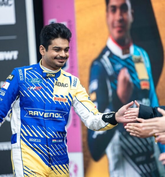 Arjun Maini meets his fans during DTM Pre Season Test at the Red Bull Ring.