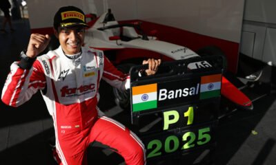 Ary Bansal posing with P1 board after his win.