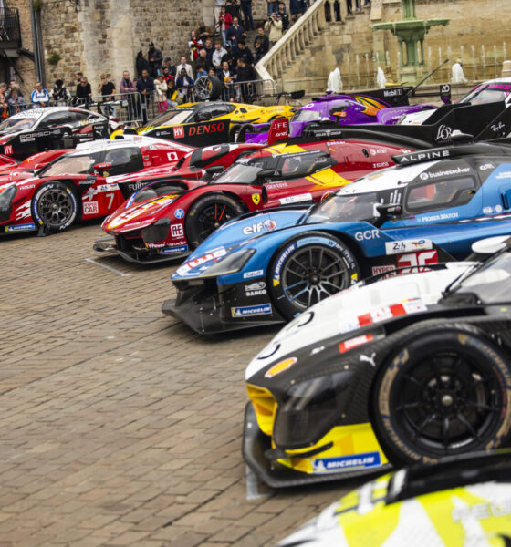 07 CONWAY Mike (gbr), KOBAYASHI Kamui (jpn), DE VRIES Nyck (ned), Toyota Gazoo Racing, Toyota GR010 - Hybrid, #7, Hypercar, action during the City Center Parade of the 24 Hours of Le Mans 2025, 4th round of the 2025 FIA World Endurance Championship, on June 7, 2025 in Le Mans, France - Photo Julien Delfosse / DPPI