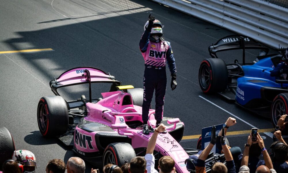 Kush Maini after winning in Monaco in Formula 2